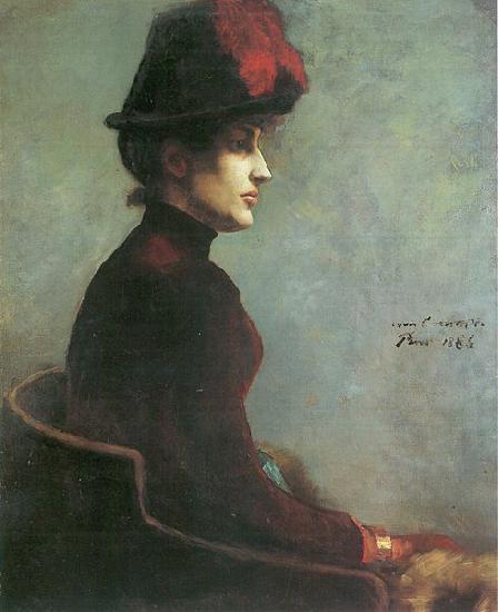 Lovis Corinth Damenbildnis, Paris oil painting image